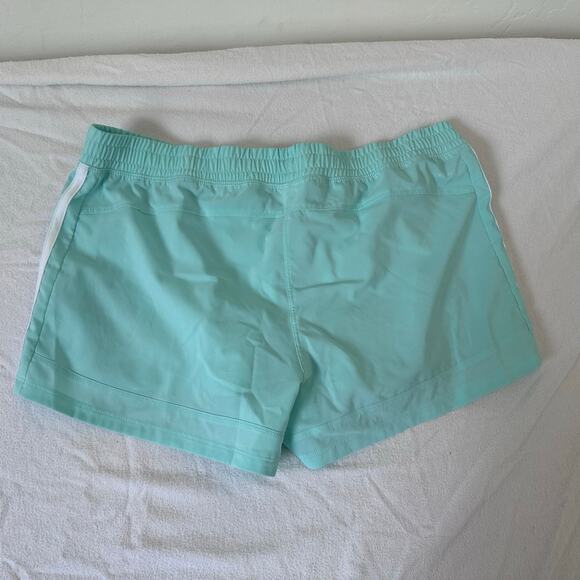 Women's Adidas Aeroready Running Shorts Size Large Mint White UNLINED Track - Picture 2 of 5